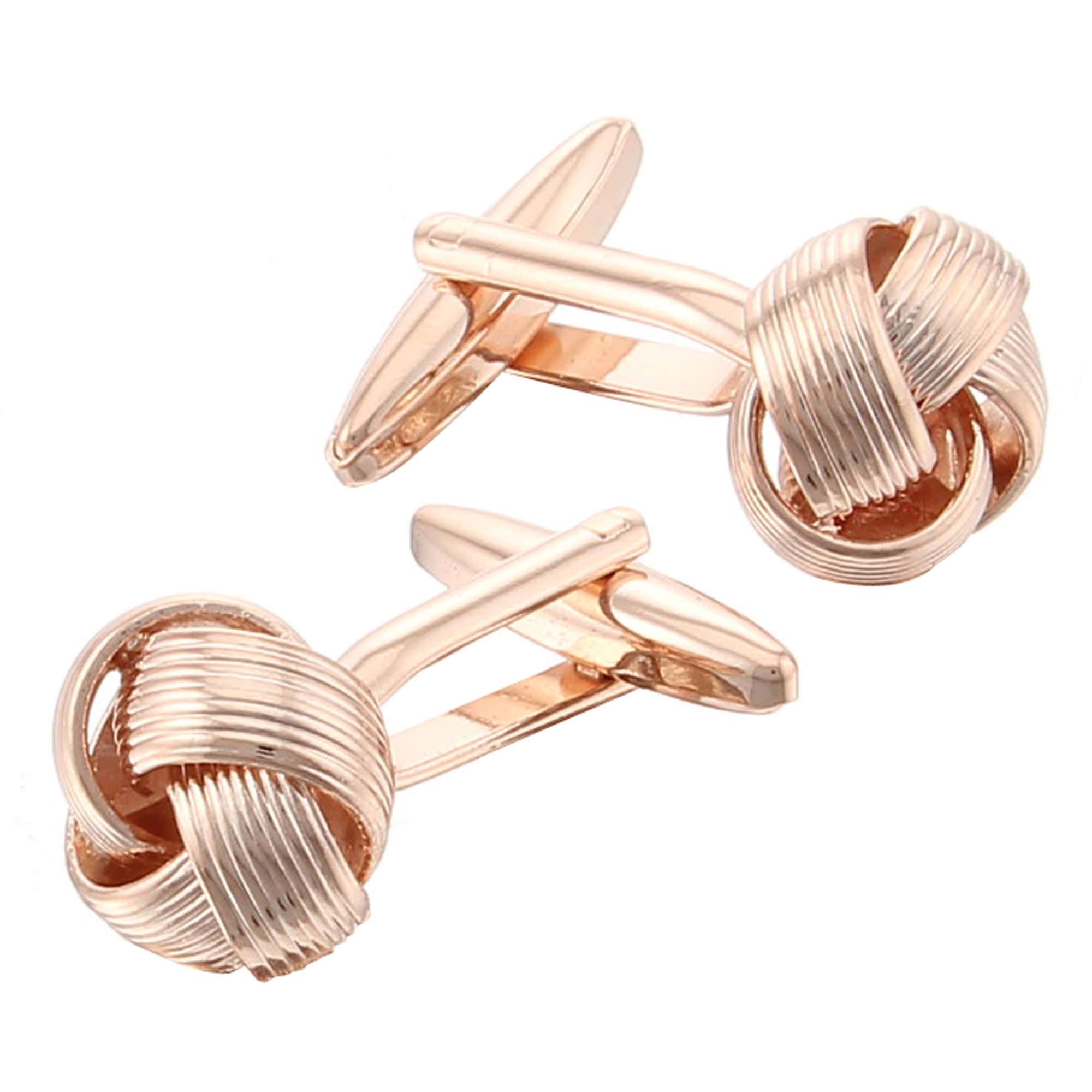 Rose Gold Knot Cufflinks Vault 101 Limited Free UK Delivery