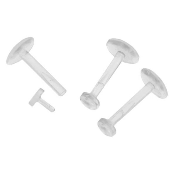 Clear Labret Retainer Push Fit Bar Vault 101 Limited Free UK Delivery