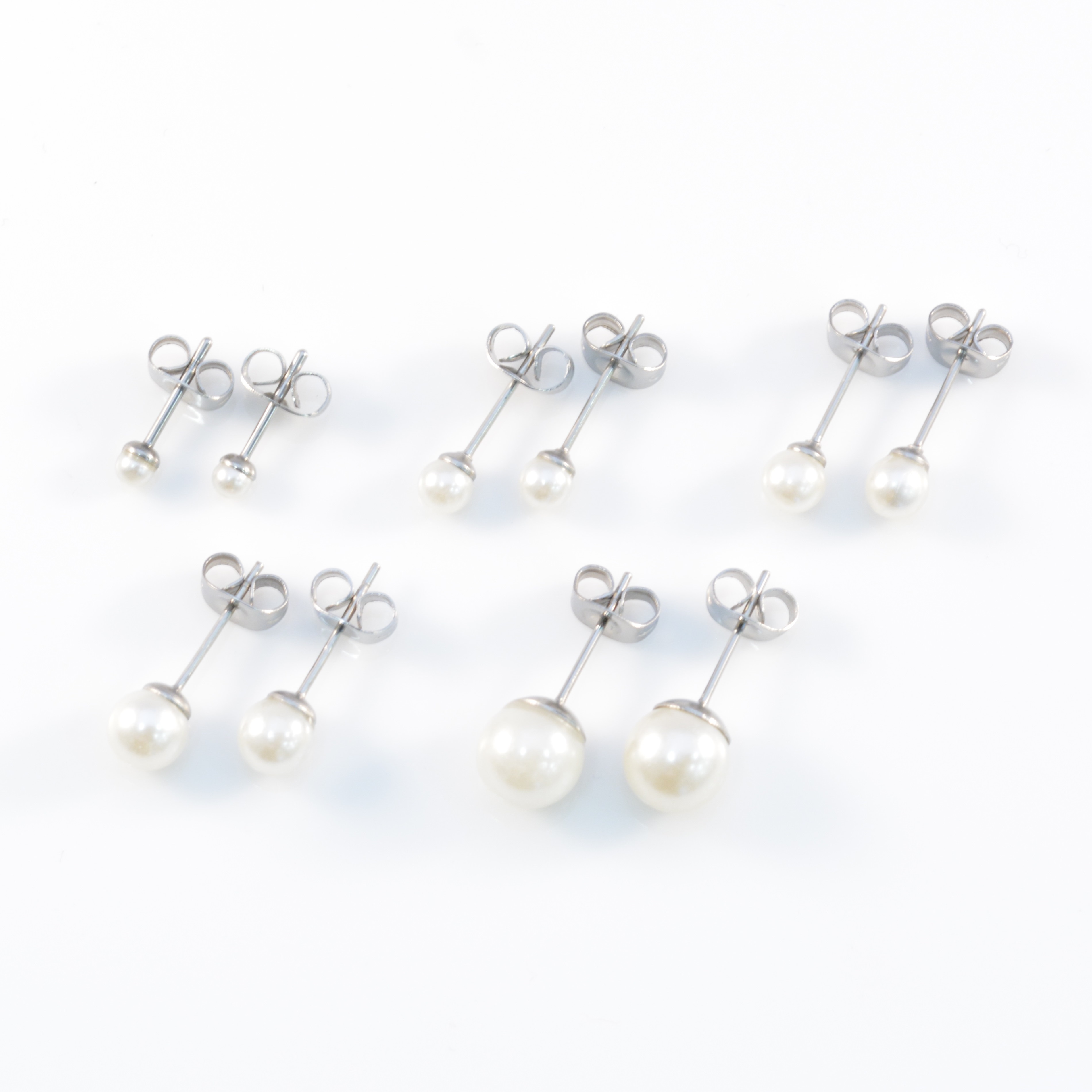Pearl Ear Studs | Vault 101 Limited - Free UK Delivery