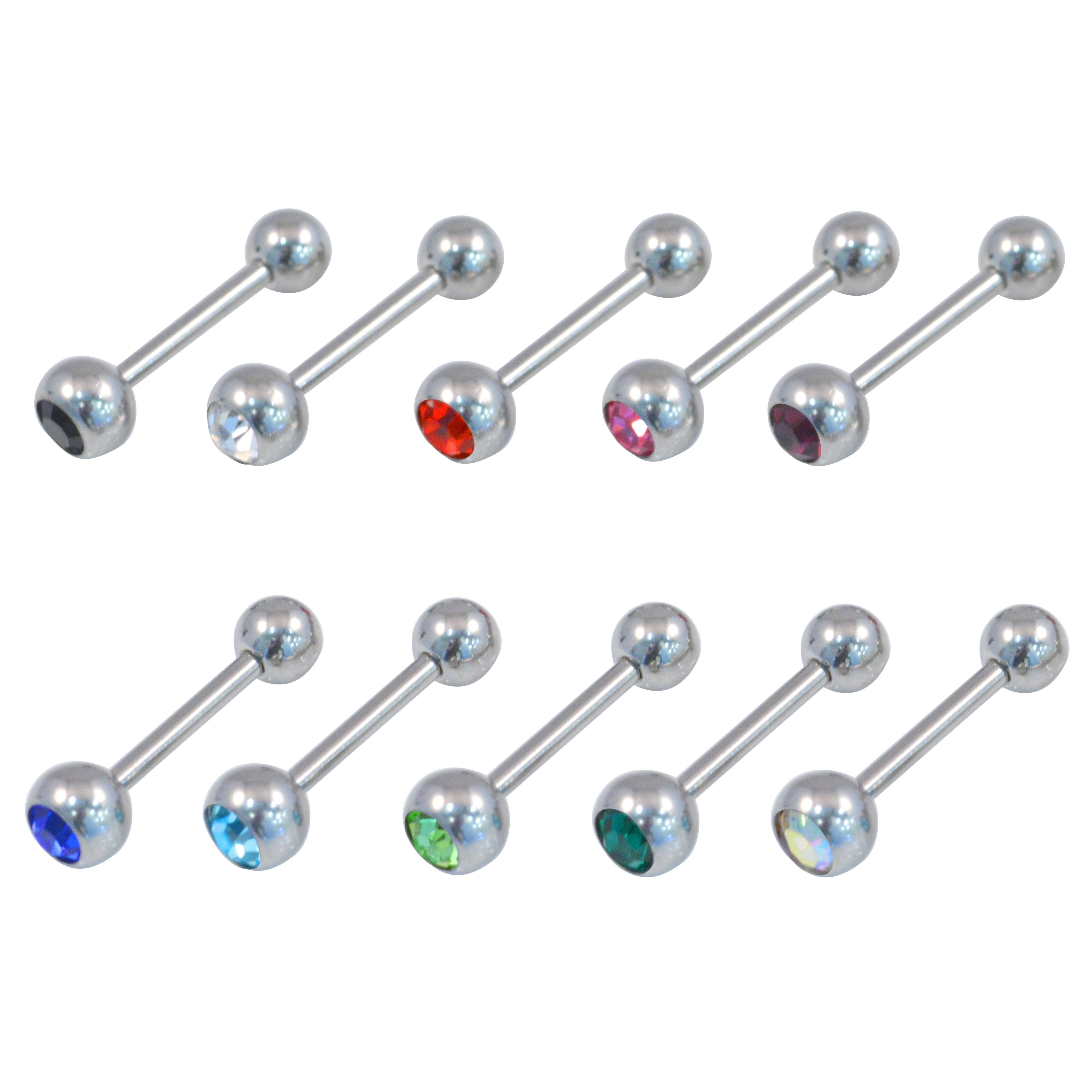 Steel Gem tongue Bar Vault 101 Limited Free UK Delivery