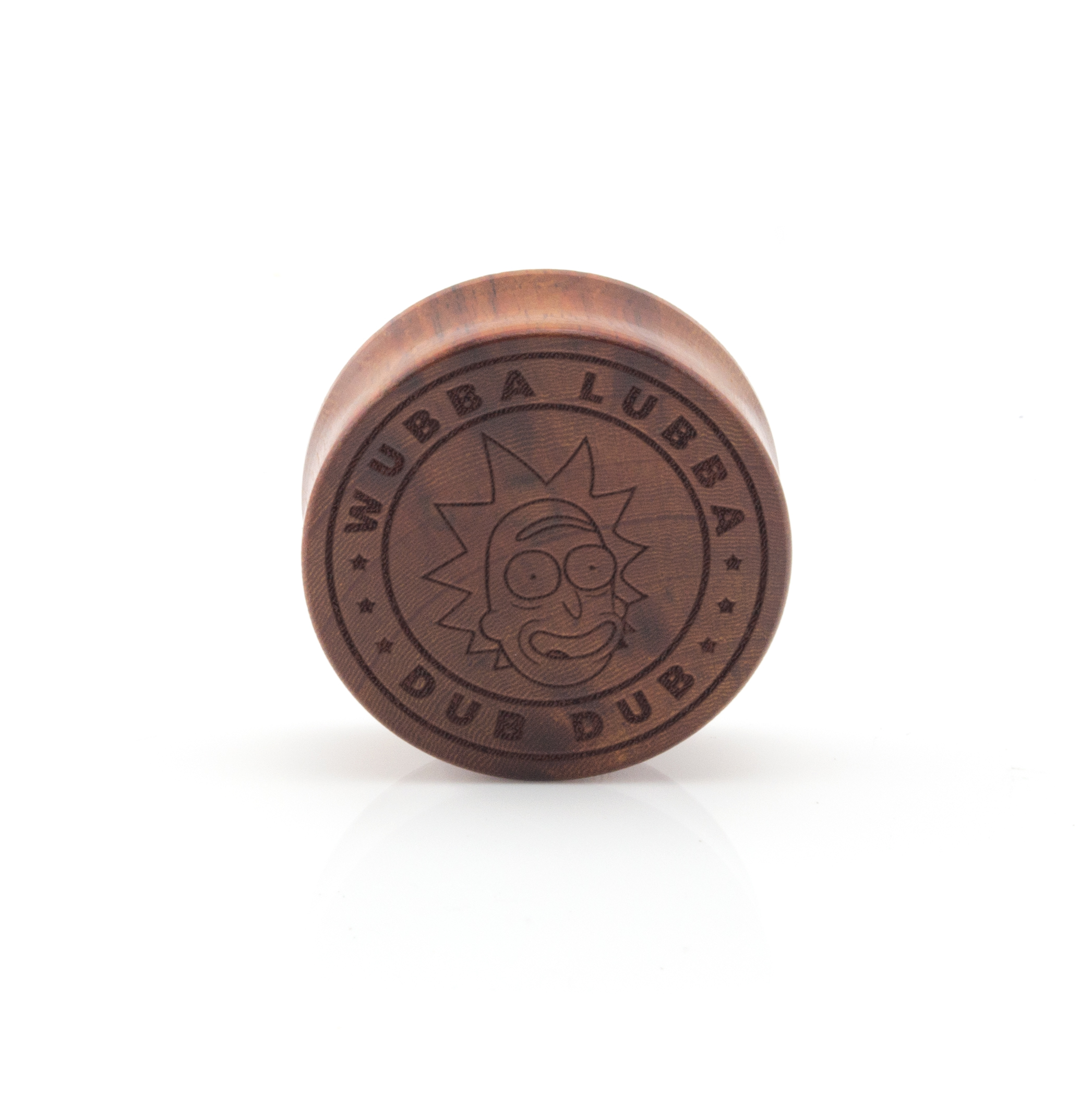 Rick & Morty Wubba Lubba Dub Dub Ear Plug (Rose Wood) - Image 2