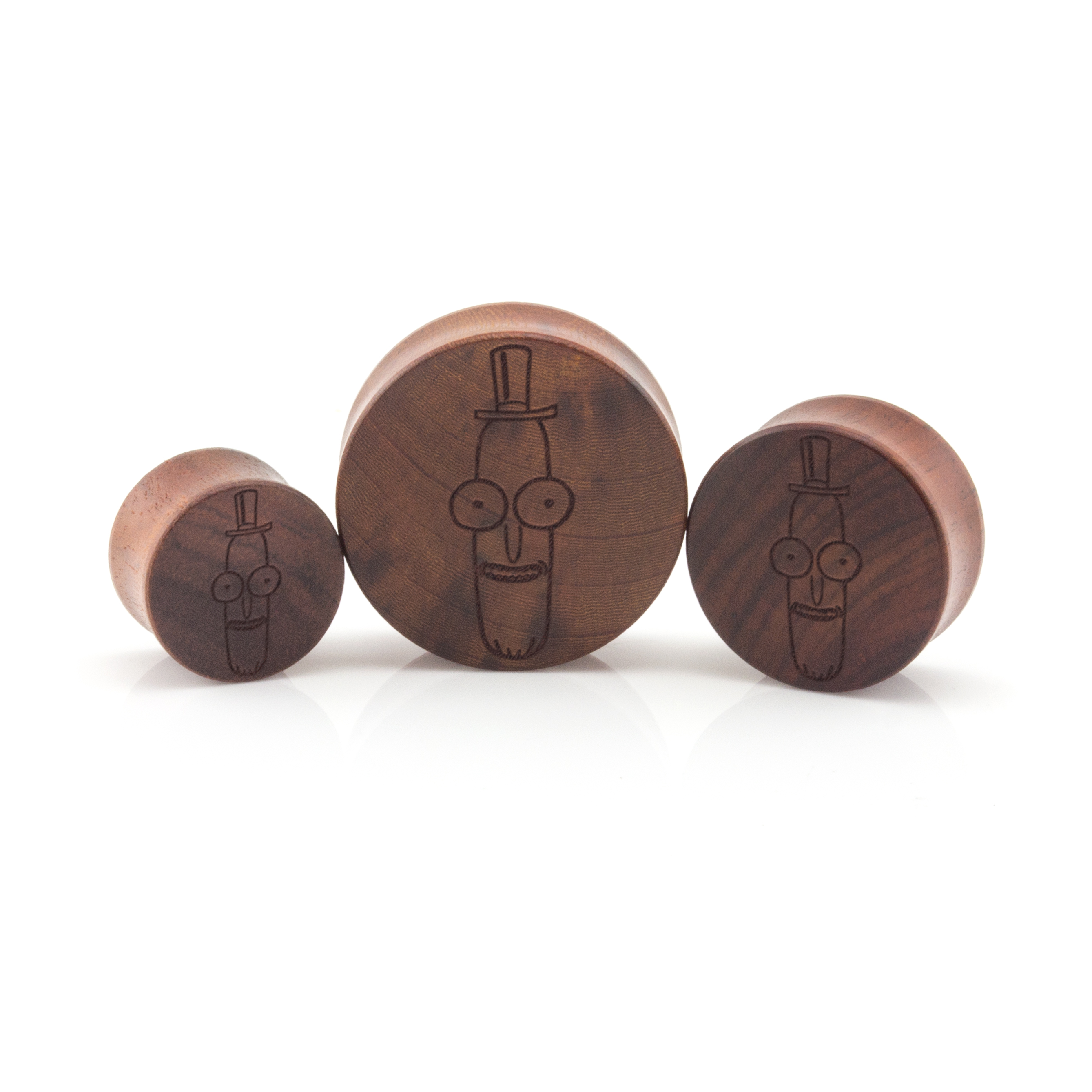 Rick & Morty Mr. Poopybutthole Ear Plug (Rose Wood)
