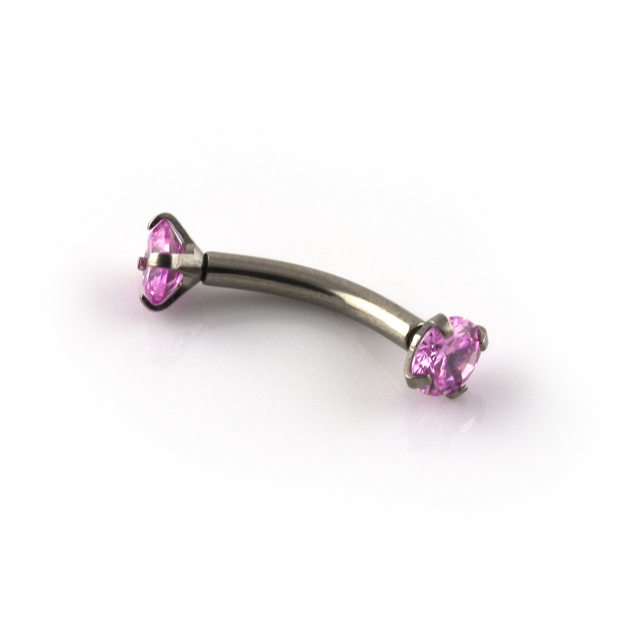 Titanium Banana Bar With Gems (Internally Threaded) - Image 5