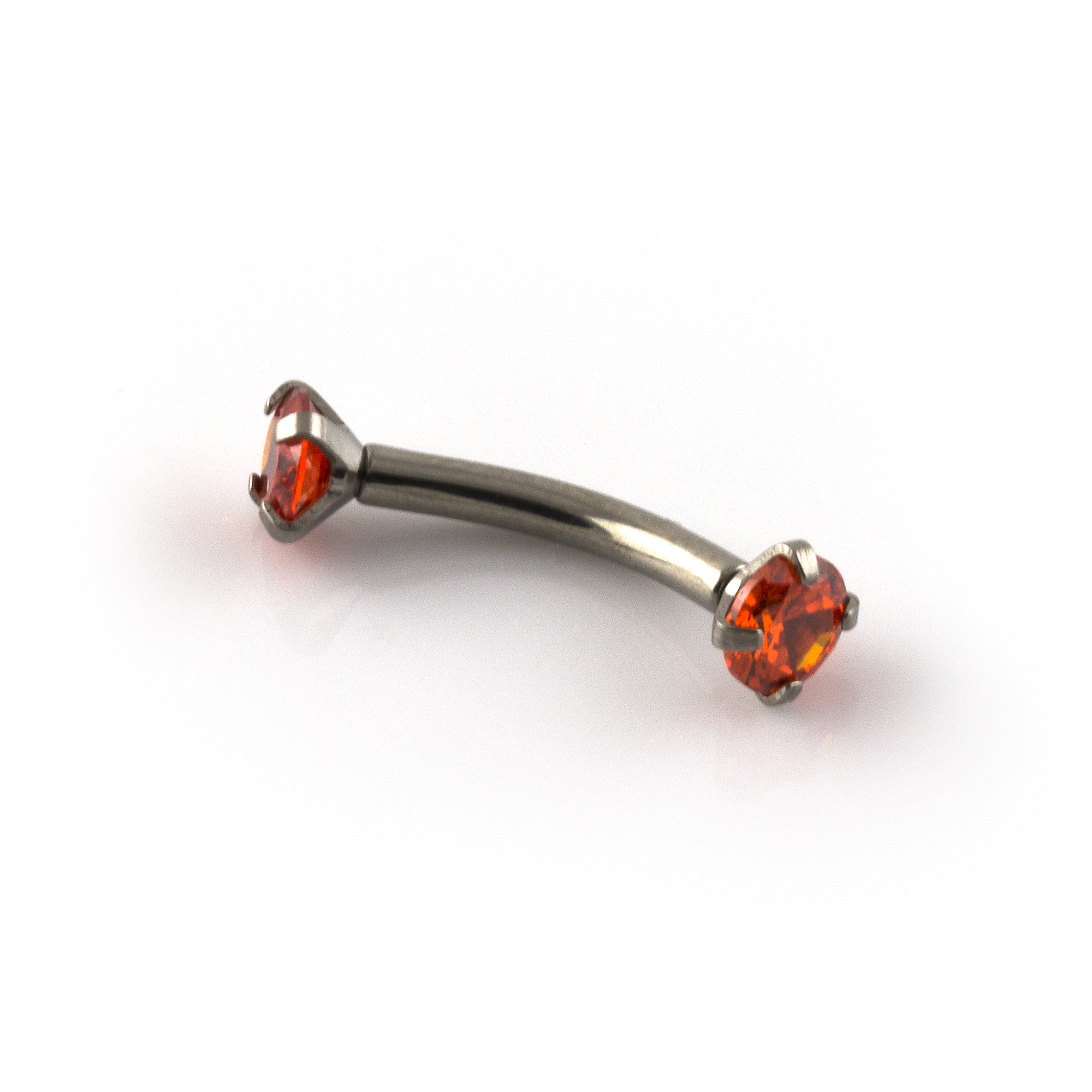 Titanium Banana Bar With Gems (Internally Threaded) - Image 3
